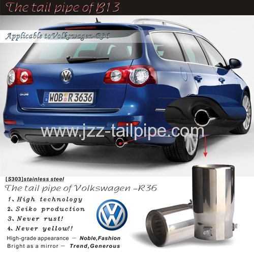 Car exhaust pipe for Volkswagen R36