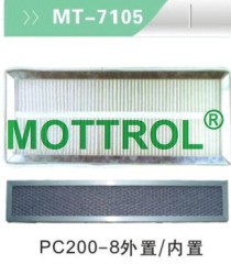 Air con filter PC200-8 outset and inset
