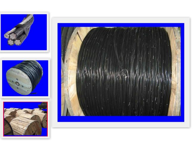 1000V triplex stranded aluminum conductor PE insulated AAAC cable