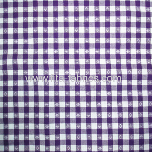 100%cotton yarn dye and jacquard weave apron check