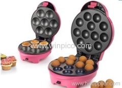 2-IN-1 CUPCAKE MAKER CAKE POP MAKER DONUT MAKER, INTERCHANGEABLE DONUT MAKER