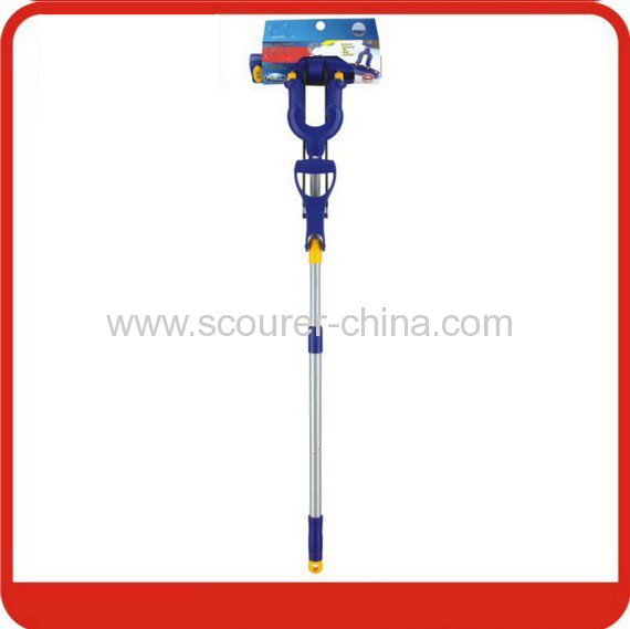 Steel and telescopic handle PVA sponge mop