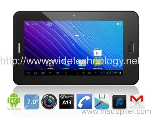 7 inch Phone tablet PC A13,bluetooth,wifi, dual cameras