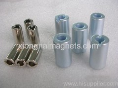 China manufacturer and exporter Diameter with punch Rare Earth Neodymium Ring Magnet for sale