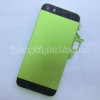 Electroplating Metal Back Cover Housing With Black Top And Bottom Glass For iPhone 5-Green