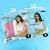 Clear zipper cloth plastic hanging hook bag