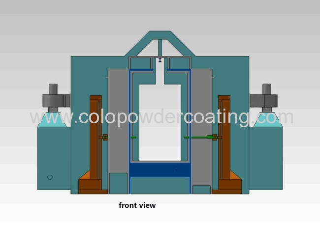 aluminum profile powder coating line