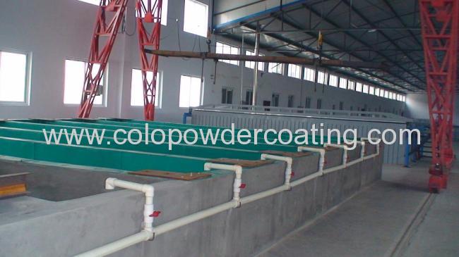 aluminum profile powder coating line