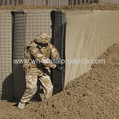 Military bunker welded mesh barrier