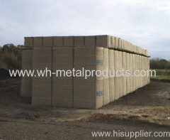 Military bunker welded mesh barrier