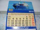 Foldable Full Color Table Calendar Printing , Coated Paper Pocket Calendar