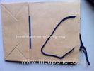 Kraft Paper Bags Printing With Nylon Handle , Shopping Bag Printing With Logo