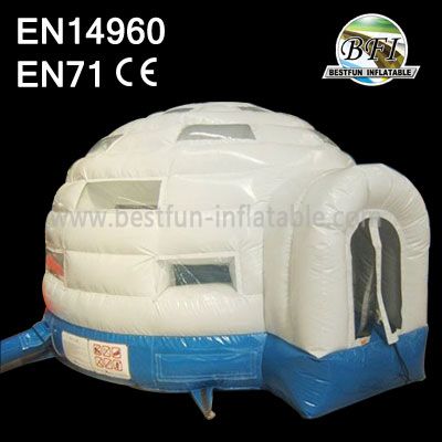 Kids White Inflatable Dome Bounce House