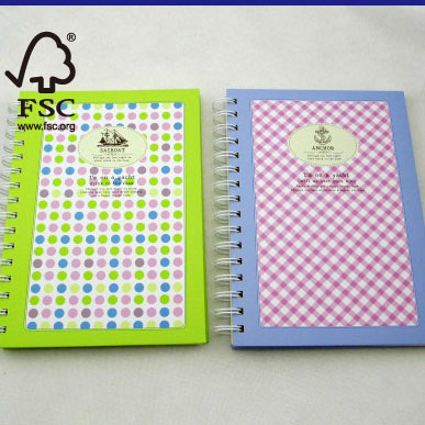 FSC hardcover spiral notebook