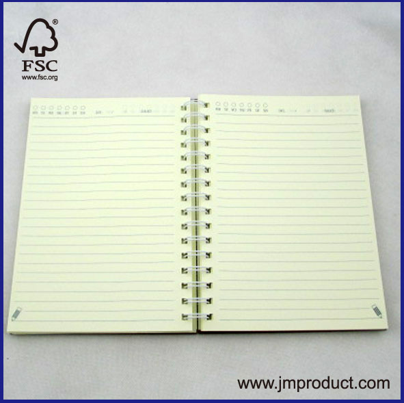 FSC hardcover spiral notebook