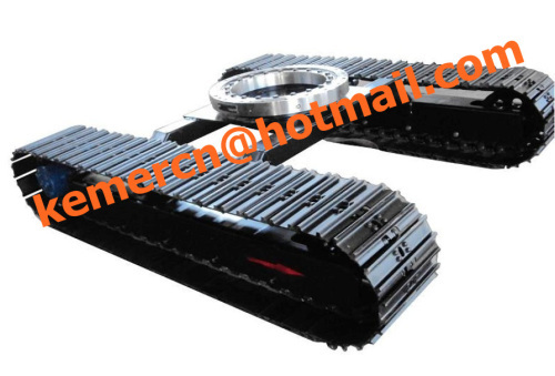 steel track chassis with slew bearing