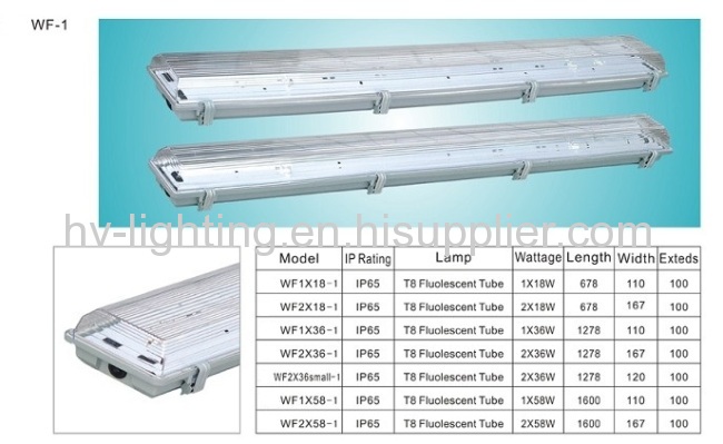 Tri-proof light IP65 PC ABS PS