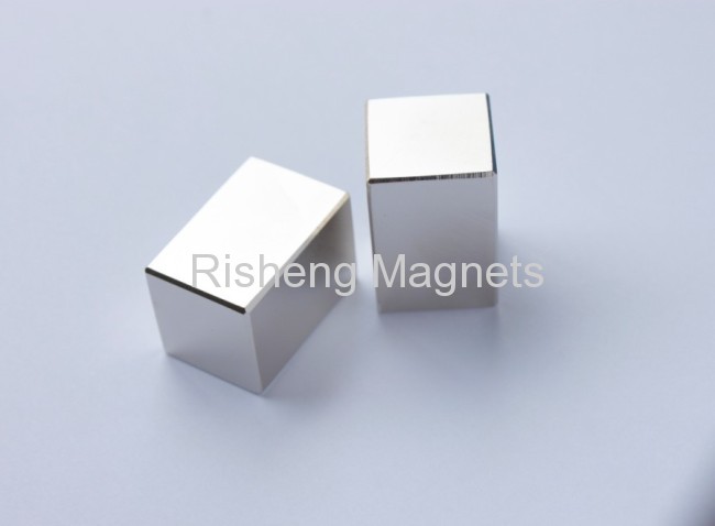 N45SH Super Strong Neodymium Magnets Block Rare Earth Magnets with Nickel Coating