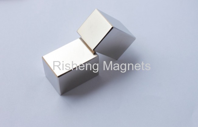 N45SH Super Strong Neodymium Magnets Block Rare Earth Magnets with Nickel Coating