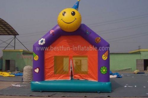 Commercial Backyard Inflatable Smile Face Bounce House