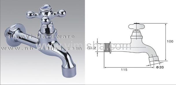 Brass Ceramic Sheet Long Body Bibcock