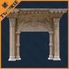 Modern Travertine Fireplace Mantel