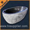 Deep Natural Stone Tub Free Standing Custom For Hotel Bathroom Decor