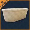 Yellow Solid Natural Stone Tub With Surface Polished Marble For Home