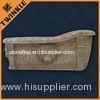 Unique Natural Stone Bathtub Yellow Marble For Hotel Hand Carved