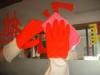 Reusable Natural spray flocklined household Color Latex Gloves