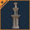 Outdoor Pillar Stone Water Fountains For Hotel / Custom Multi Color