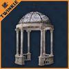 Outdoor Stone Garden Gazebo Custom With Hand Craved Surface Polished