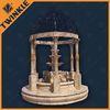 Hand Carving Marble Stone Garden Gazebo With Modern Yellow Outdoor