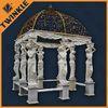 Waterproof Square Stone Garden Gazebo With Hand Craved For Backyard