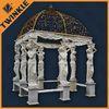 Waterproof Square Stone Garden Gazebo With Hand Craved For Backyard