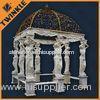 Waterproof Square Stone Garden Gazebo With Hand Craved For Backyard