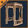 Custom Yellow Stone Garden Gazebo With Surface Polished Marble