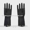 Customized Latex Work Gloves Outside black inside orange For heavy industry