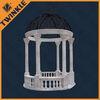 Outdoor White Garden Stone Gazebo With Hand Carved Marble Pillar