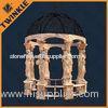 Waterproof Stone Garden Gazebo , Custmozied Marble Pillar Gazebo