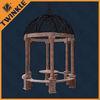 Honed Waterproof Stone Garden Gazebo With Red Marble Carved Pillar