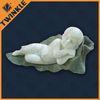 White Elegant Carved Marble Sculpture With Children Eastern Style