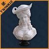 Natural Carved White Marble Sculpture For Custom Lady Head Statue