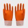 Dip flocklined Kitchen Latex Gloves / rubber glove With straight cuff