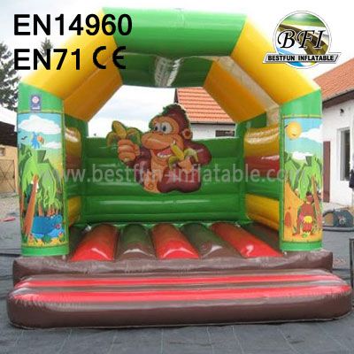 Happy Inflatable Jungle Animal Bouncy Castle