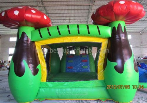 Mushroom Inflatable Slide and Castle