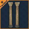 Beige Square Natural Stone Column Universal Polished For Outdoor Gate