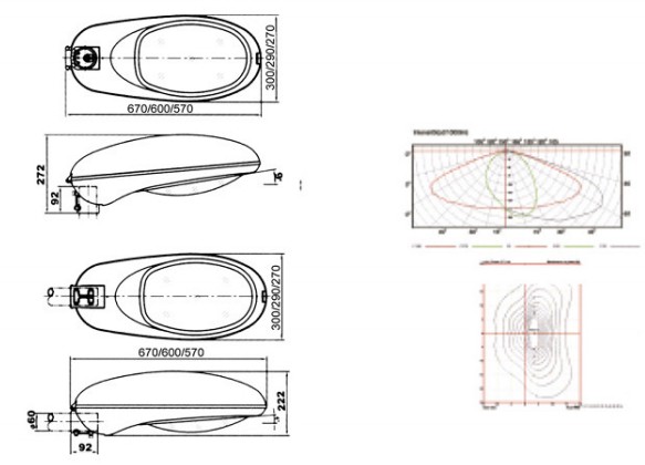 IP65 Installment diameter 60mm Traffic lights