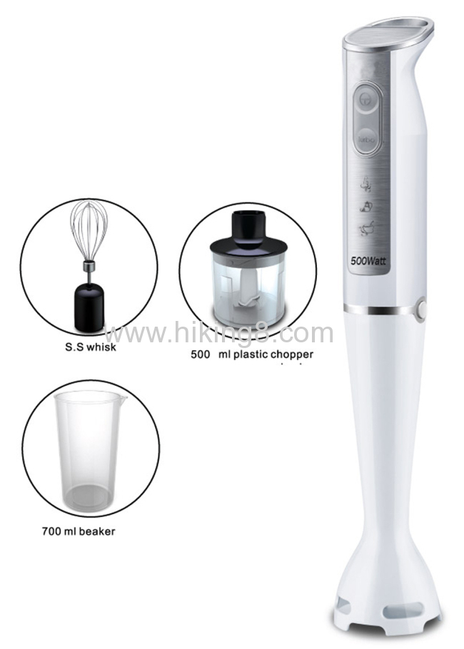 hand blender set with chop , whisk ,cup