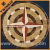 Round Wall Marble Floor Medallions With Mosaic Design Patterns